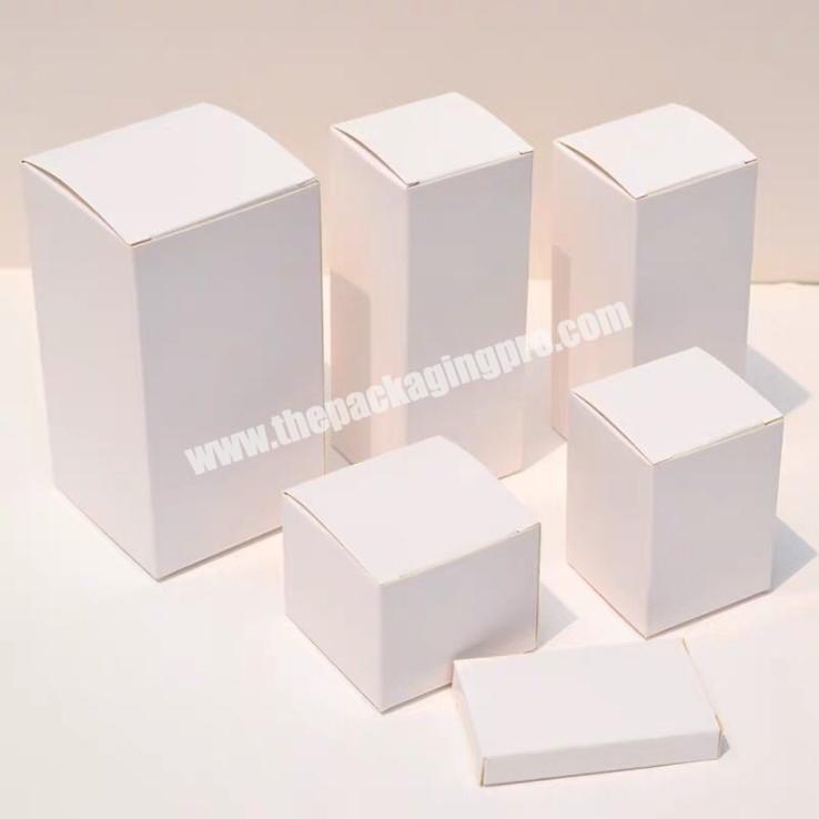Custom Design Product Packaging Small White Box Packaging Plain White Paper Cardboard Boxes