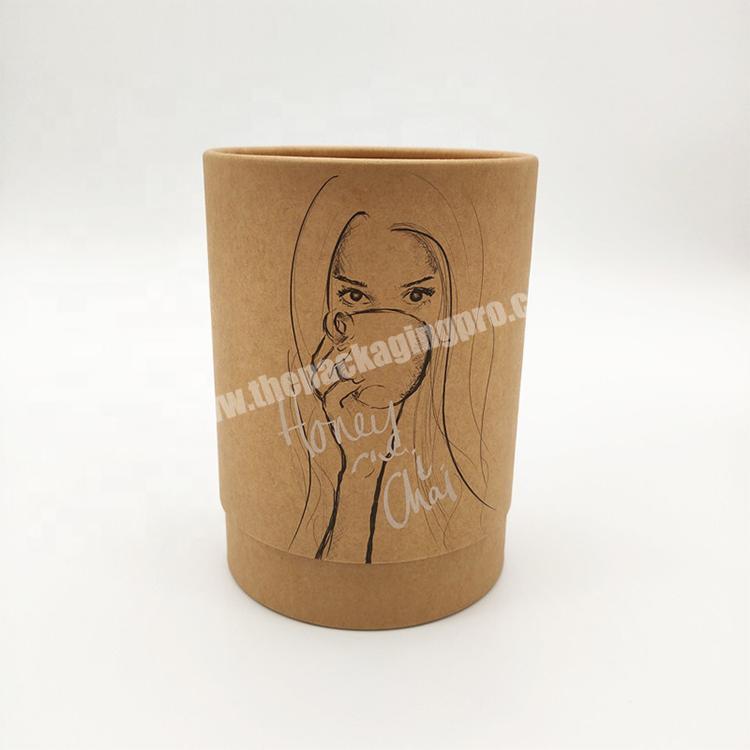 Shop Custom Design Round Shaped Cardboard Tube Paper Recycled Cylinder Art Paper Packaging Box For Cosmetics