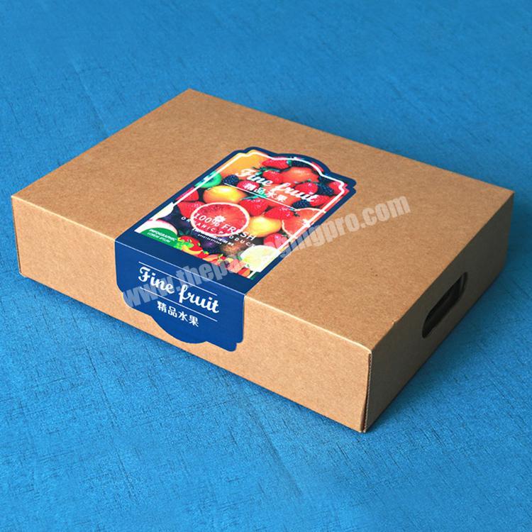 Factory Custom High Quality Logo Printed Fruit Gift Paper Cardboard Corrugated Packages Boxes For Fruit Egg Feed