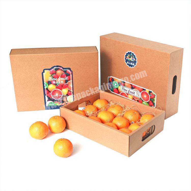 Shop Custom High Quality Logo Printed Fruit Gift Paper Cardboard Corrugated Packages Boxes For Fruit Egg Feed