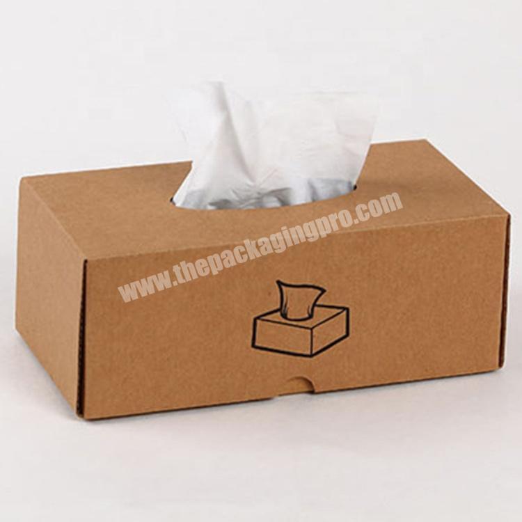 Custom Kraft Paper Empty Printed Tissue Box