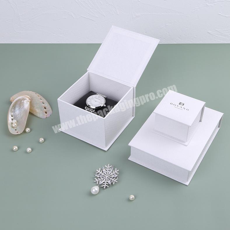 Custom LOGO Jewelry Set Gift Paper Box with Foam Insert
