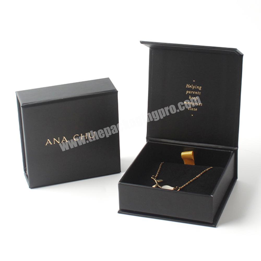 Custom Logo Jewelry Packaging Earring Necklace Bracelet Luxury Cardboard Magnetic Jewelry Box With Velvet Insert