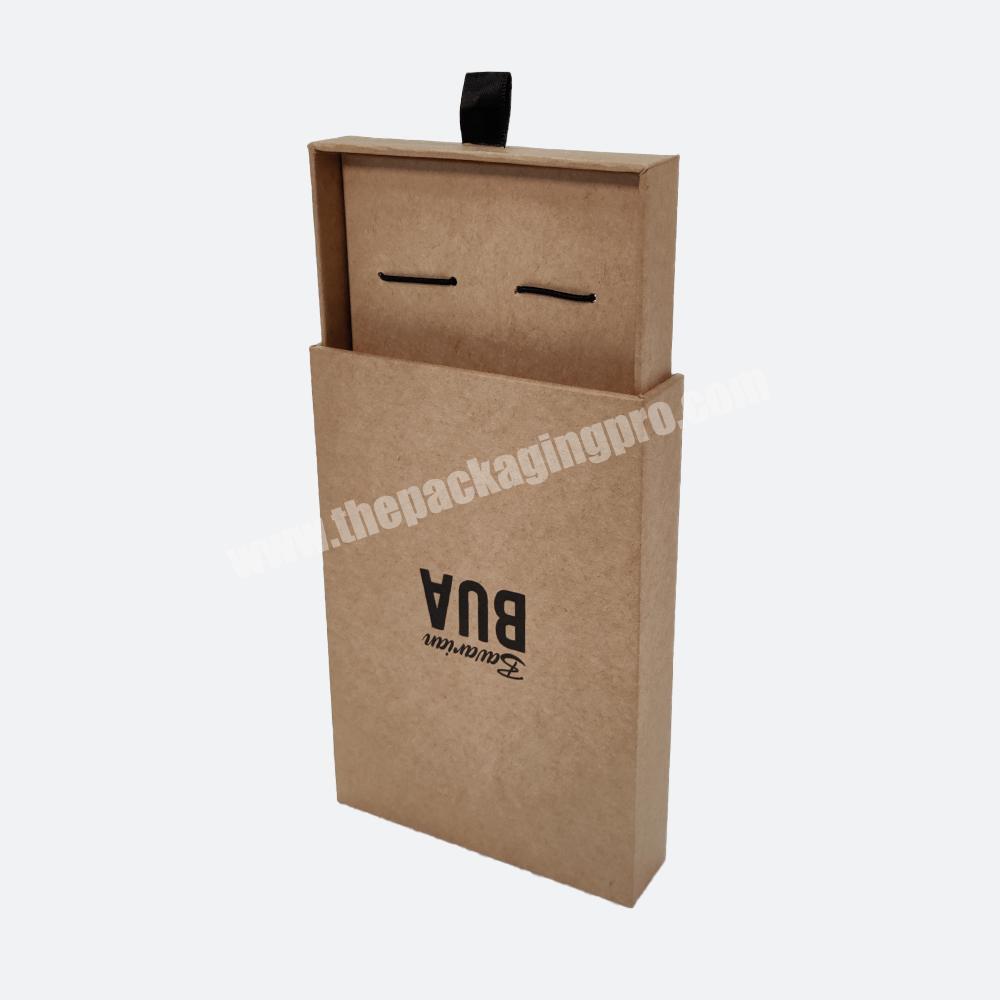 Custom Logo Printed Design Empty Box Electronic Storage Grade Cardboard Handle Slide Drawer Boxes for Packaging
