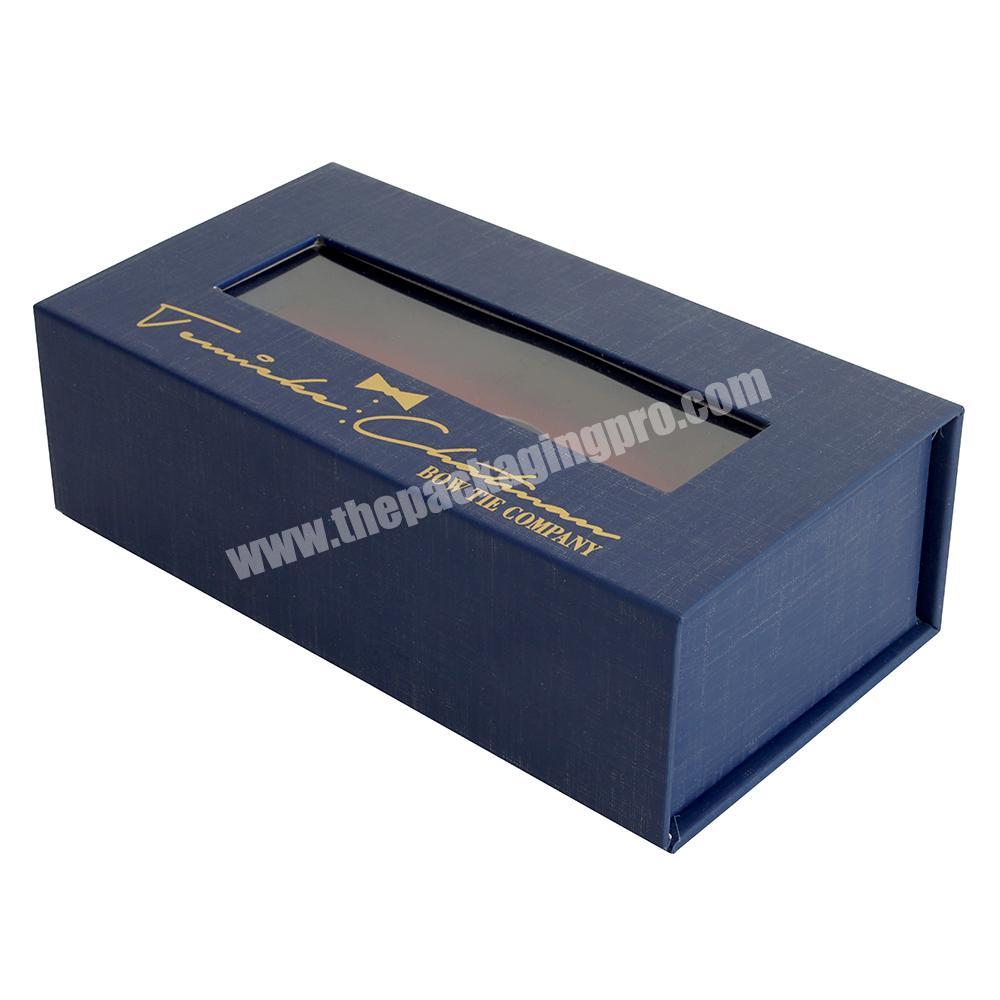 Custom Logo Small Jewelry Magnetic Paper Transparent Packaging Gift Box