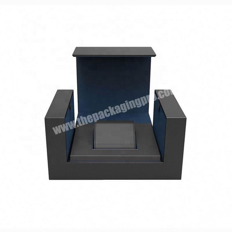 Custom Logo specialty paper black single watch box display for watch strap box