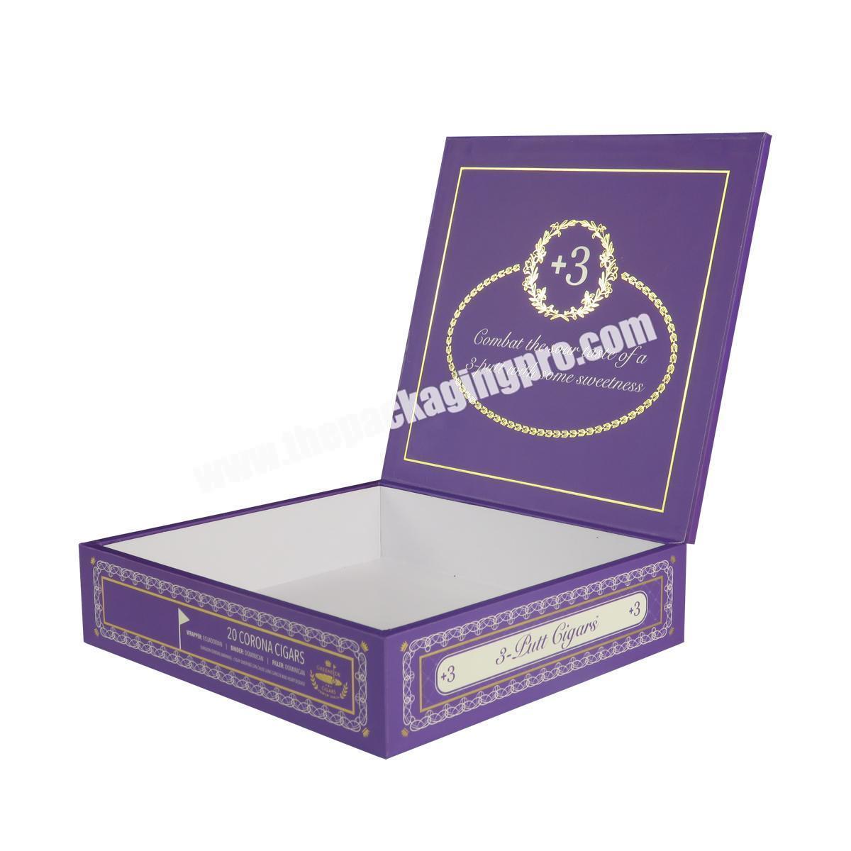 Custom Luxury Black Cigar Case Humidor Gift Box Disposable Vape Pen Packaging Box