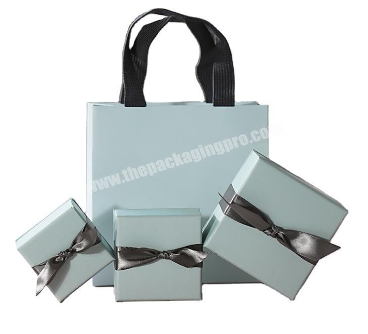 Custom Luxury Jewelry 2 Piece Box with Paper Bag