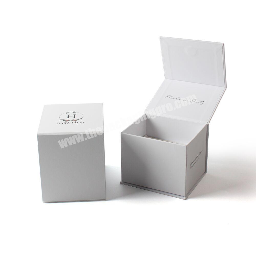 Custom Luxury Logo White Book Shaped Magnetic Gift Box Packaging Paper for Jewellry