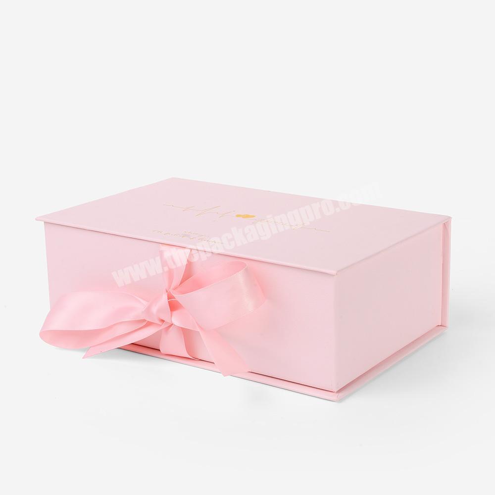 Custom Luxury Sweet Wedding Toy Favour Ribbon Close Cardboard Magnetic Packaging Gift Box