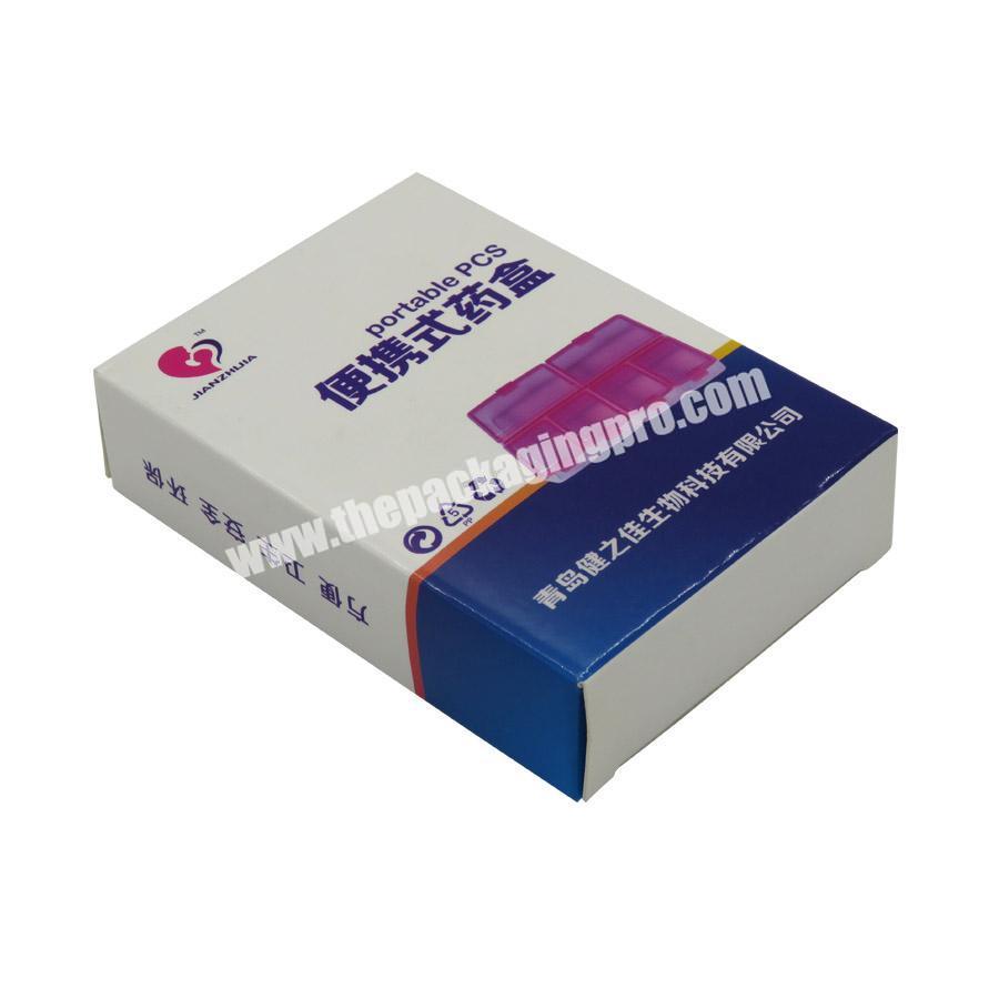 Custom Medical Packing Printing Logo Metallic Paper Pill Box Carton Packaging