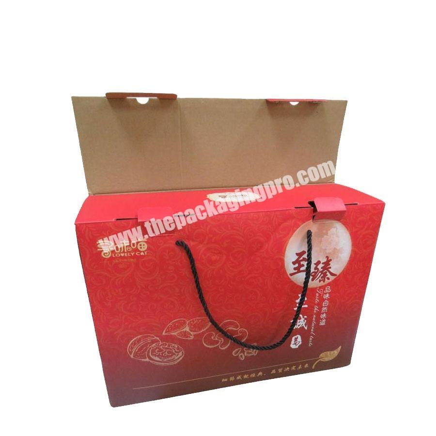 Custom Custom Printed Red Carton Corrugated Box For Fruit Packaging E Commerce Box