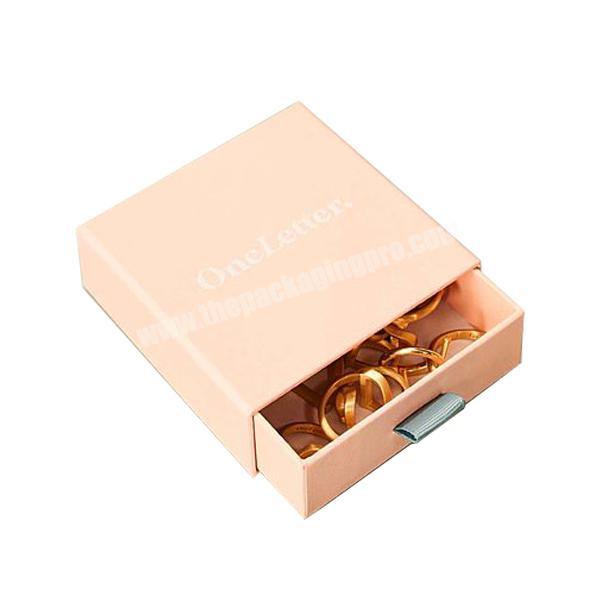 Custom Printing Hard Rigid Cardboard Luxury Sliding Box With Ribbon Rope Gift Sleeve cardboard foam insert box with drawer