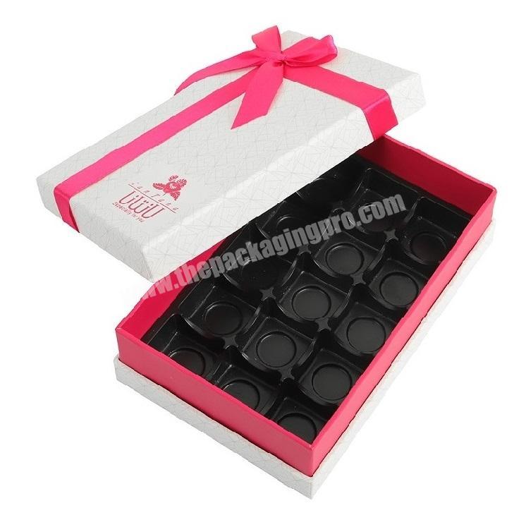 Custom Printing Valentines Empty Chocolate Food Gift Craft Boxes With Tray