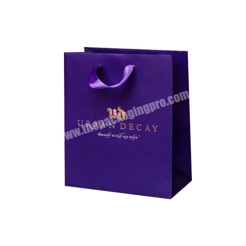 Custom Shopping Paper Bags Rope Handles Gift Bag With Custom Logo