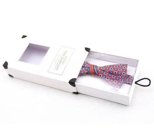 Custom Sliding Drawer Tie Bow Packaging Box with window