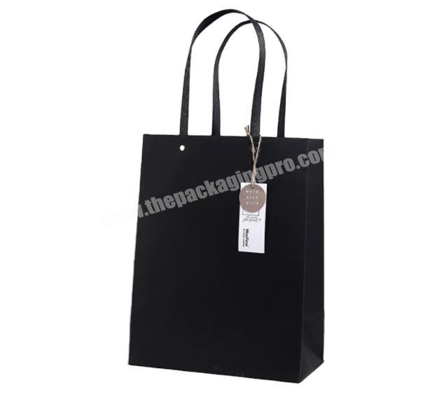 Custom Special Kraft Paper Bag with Paper Tag For Gift Packaging
