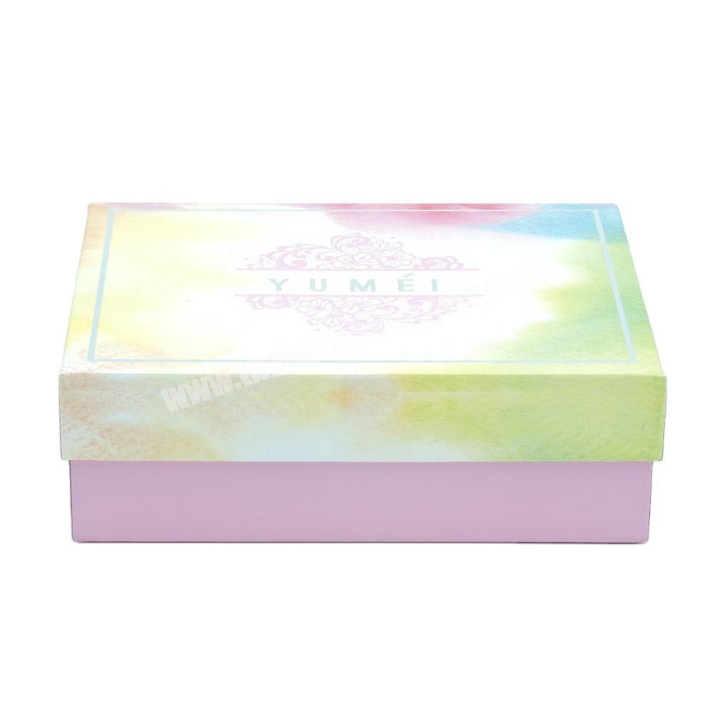 Custom beauty skincare packaging box luxury cosmetic gift box with insert guangdong two pieces paper box