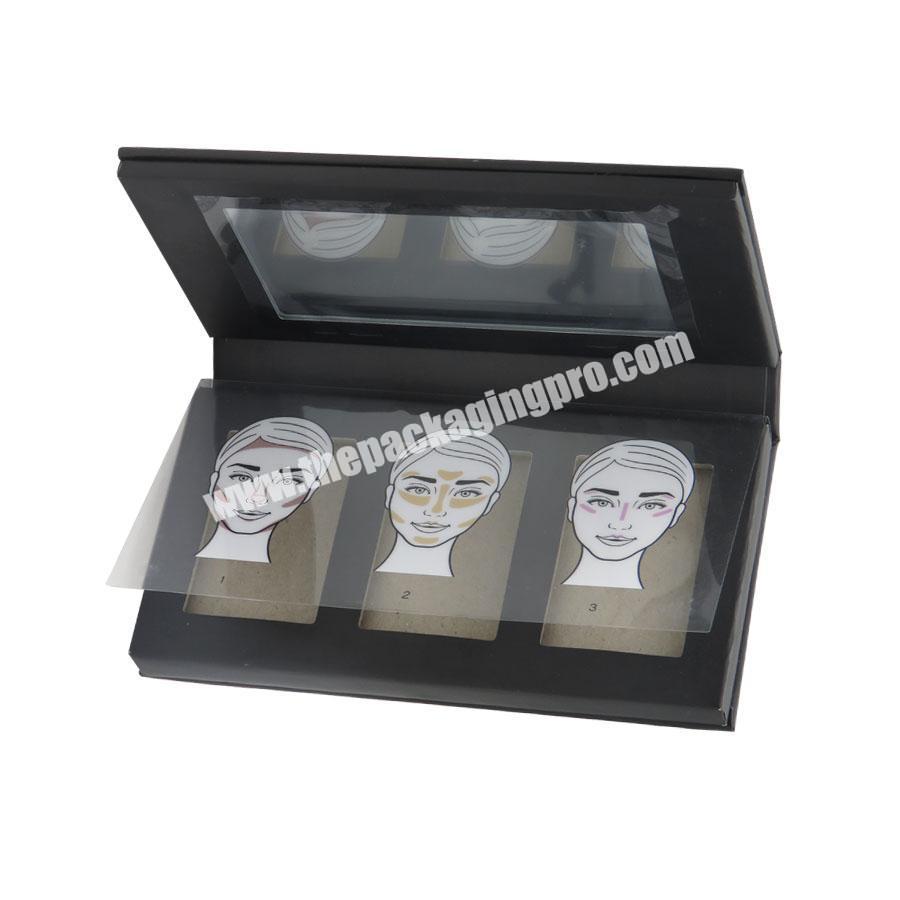 Custom cardboard packaging Eye Shadow Palette pan Long Lasting Make Up box