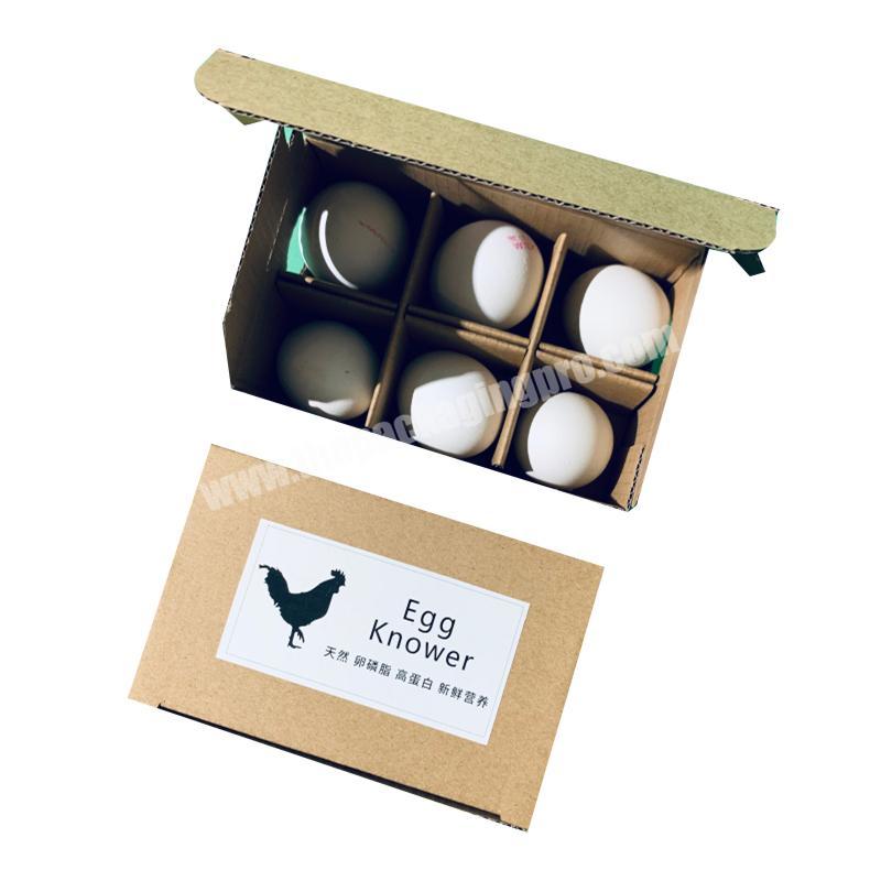 Custom corrugated paper 468101214 farm packaging easter roll carton quail goose flawless egg storage fram box for gift