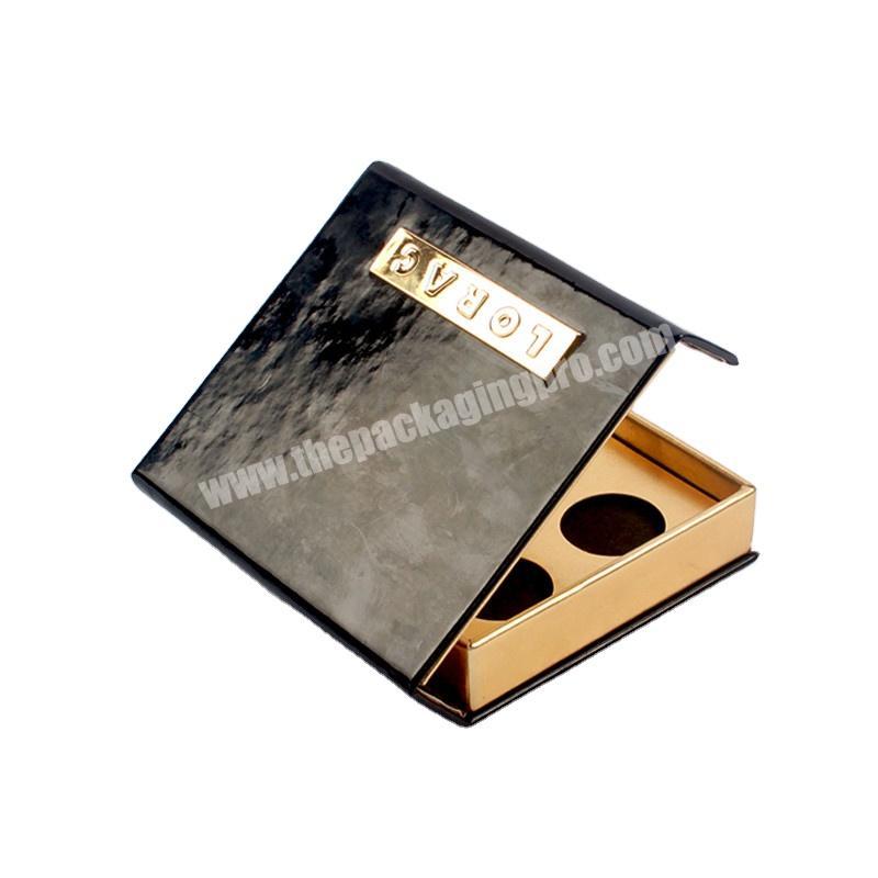 Custom cosmetic palette eyeshadow packaging box with magnetic