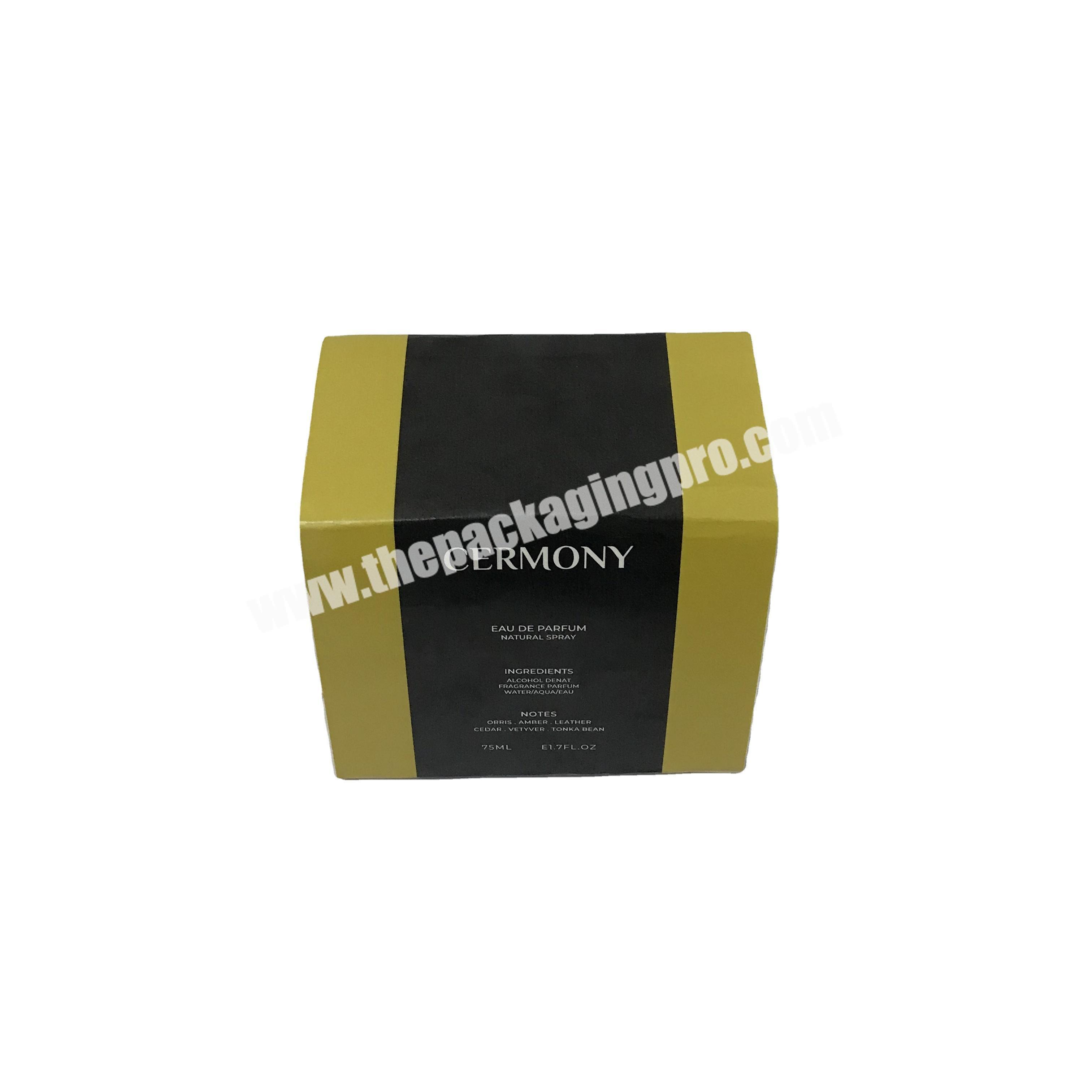 Custom design  Perfume box sleeve perfume box label  perfume box cover