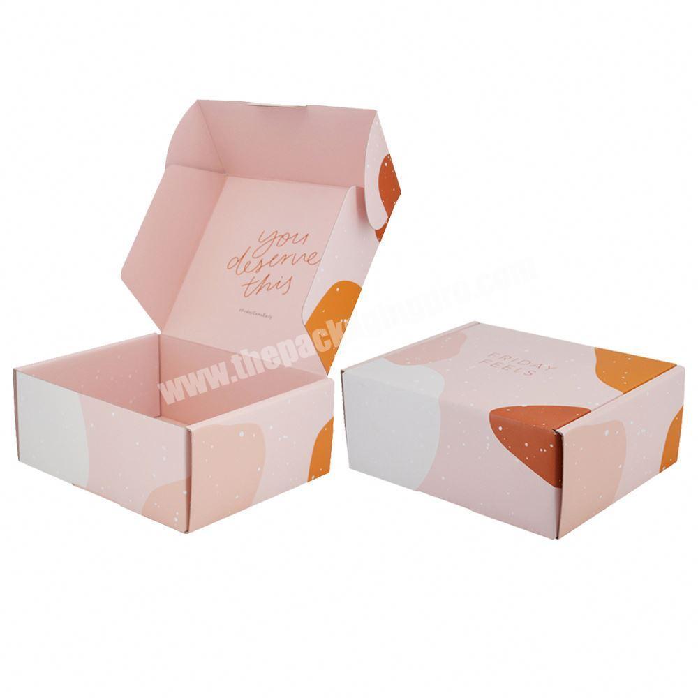 Custom eco friendly logo color printing box corrugated paper packaging shipping boxes