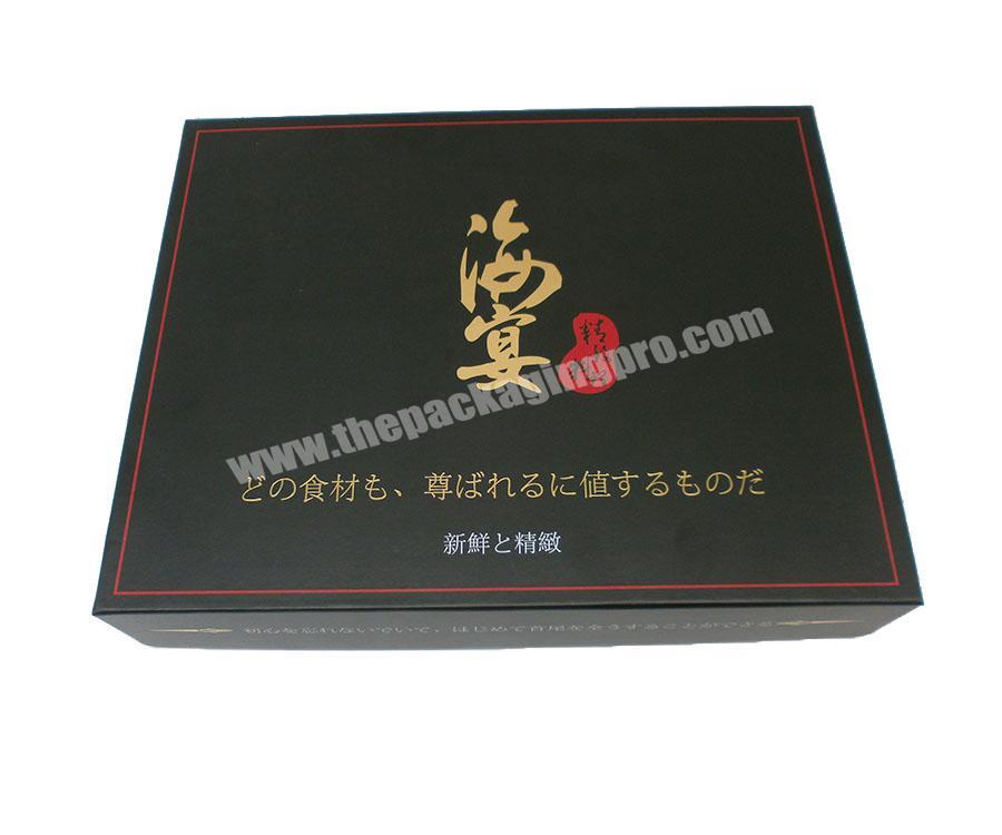 Custom logo print cardboard paper Japanese food sushi packaging box