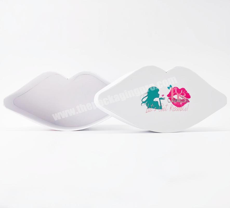 Custom logo printing lip shaped empty lipstick packaging paper box creative personality cosmetics lipstick gift box