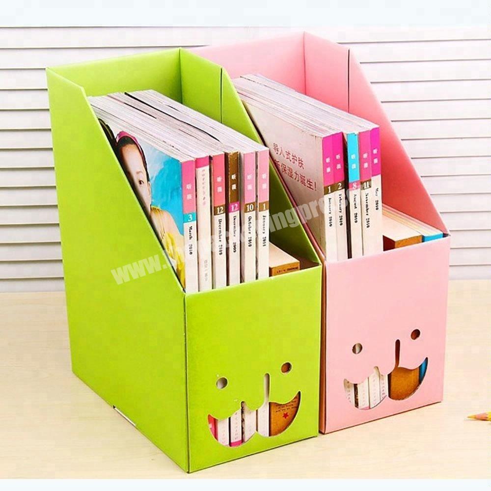 Custom printed cheap paper cardboard kids bookcase
