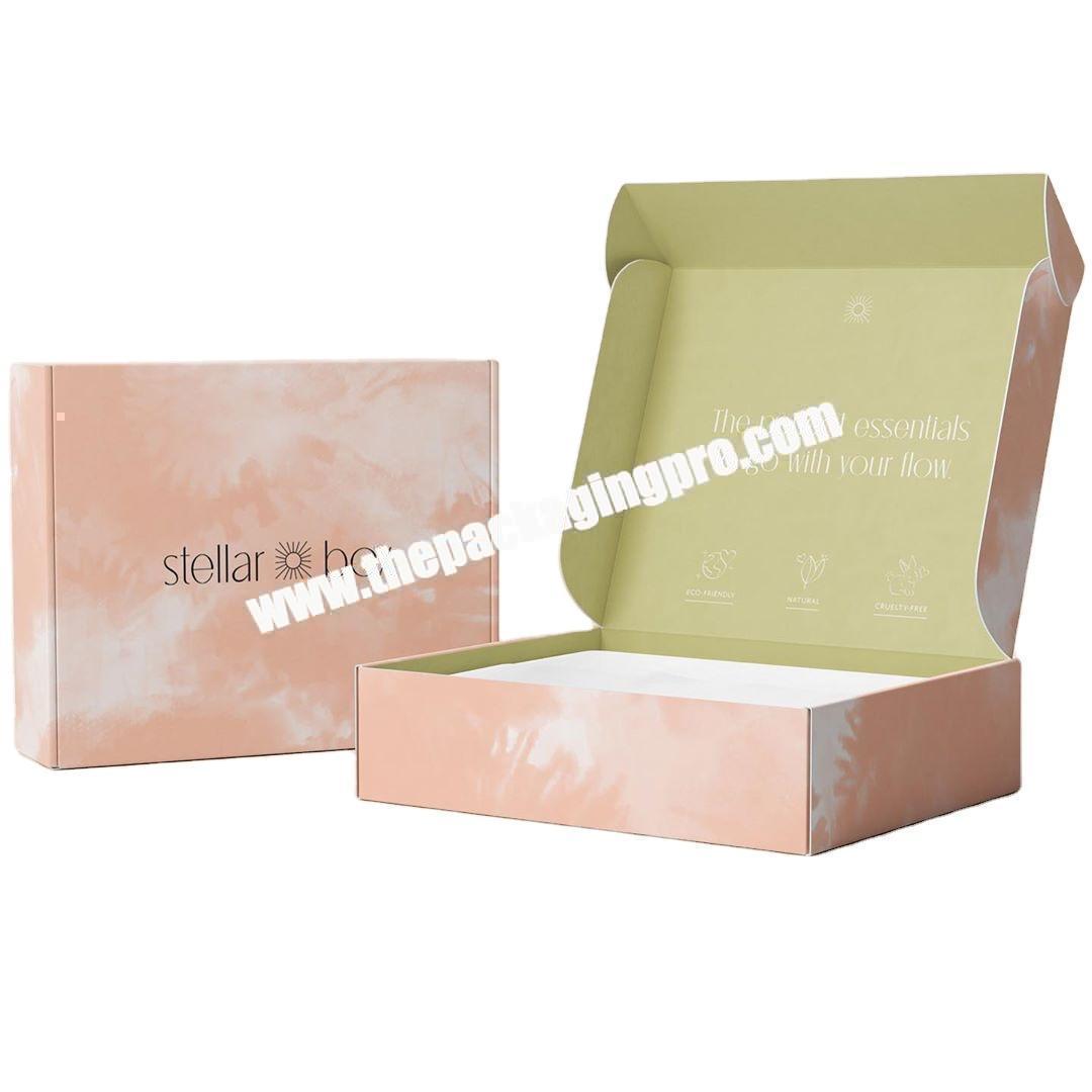 Custom Logo Foldable Corrugated Small Carton Clothes Gift Mailer Box Cardboard Packing Boxes for Shipping wholesaler