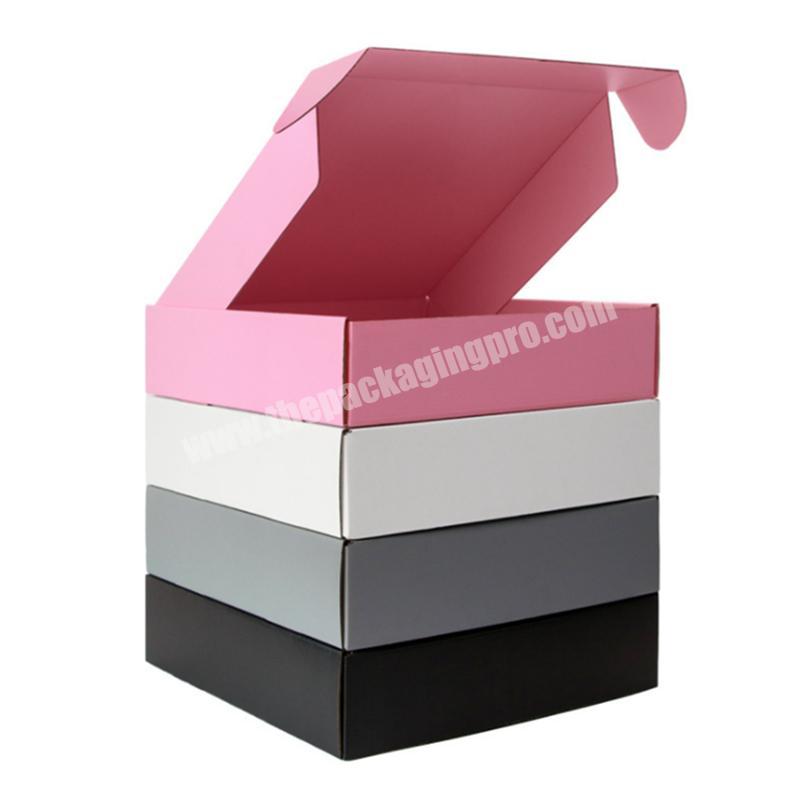 custom Custom printed high quality corrugated mailer box scarf packaging shipping box brown kraft paper box manufacturer 