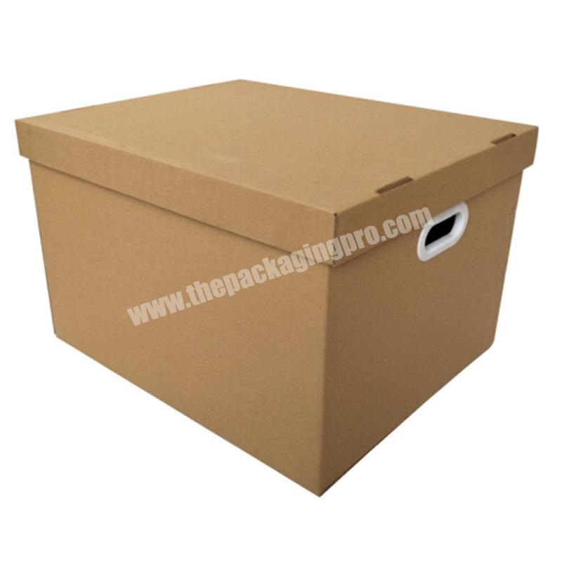Custom wholesale 5 layers corrugated cardboard packaging cartons sundries storage box rigid bank box