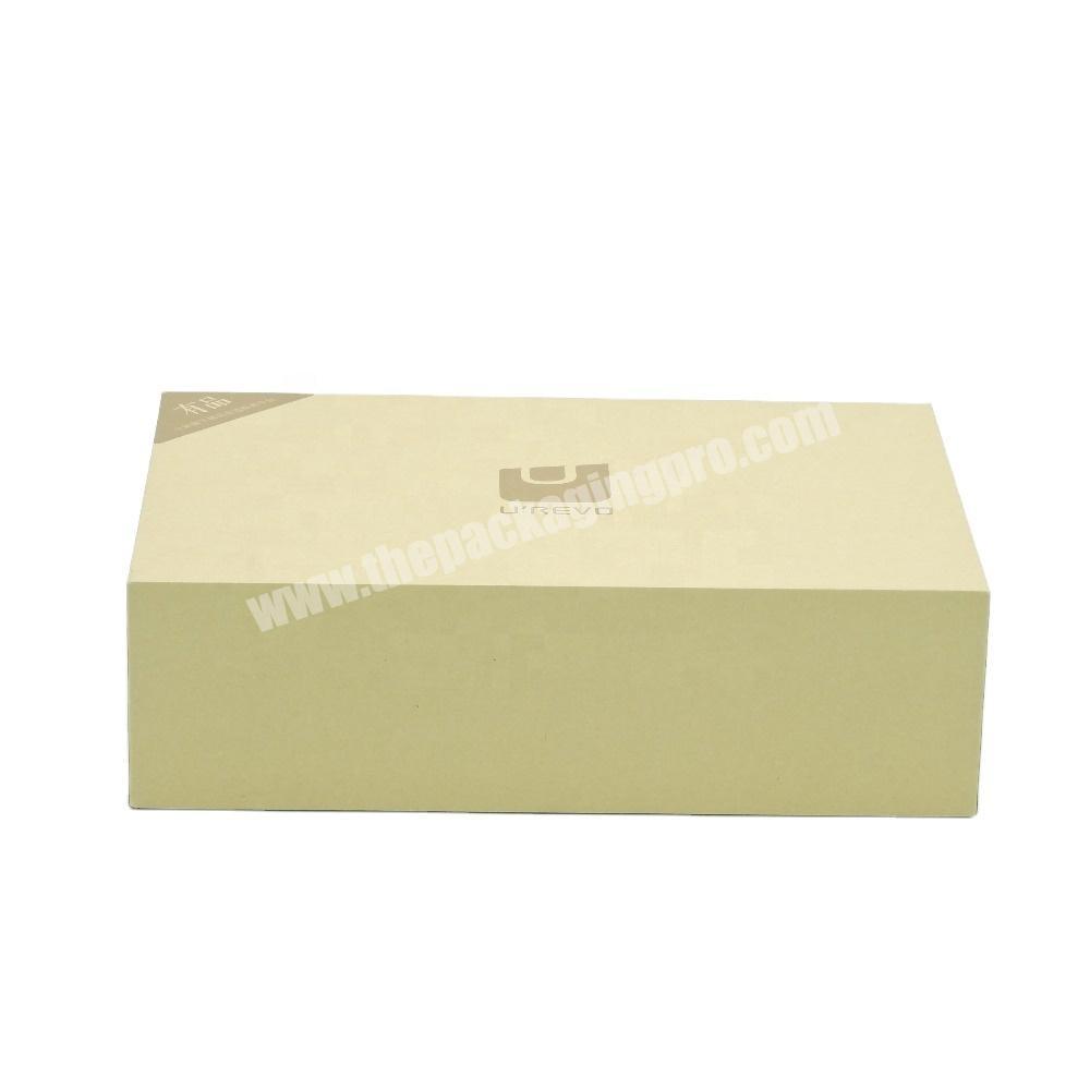 Customization empty rigid box with lid large gift box packaging for electronic products cheap 2 pieces kraft paper box
