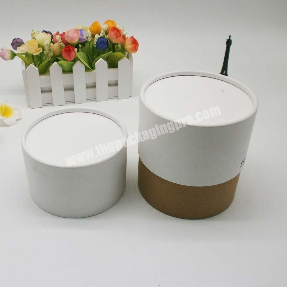 Customized Logo Handmade Luxury Round Cardboard Gift Packginging Box Tube For Candle