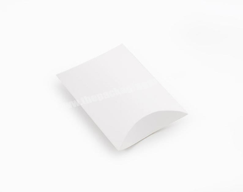 Customized White boxes Medium  Plain  Pillow Box with your own design