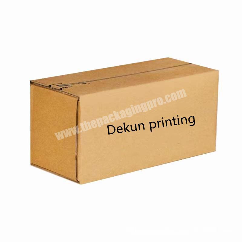 Customized brown corrugated boxes zipper lock open shipping carton recyclable wholesale shipping box for express