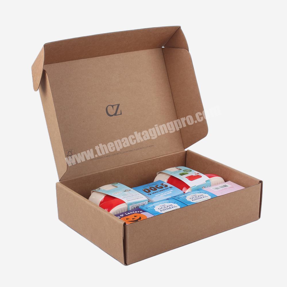 FSC Custom Logo Printed Soap Packaging Mailer Box Cardboard Christmas Gifts Brown Gift Box Packaging