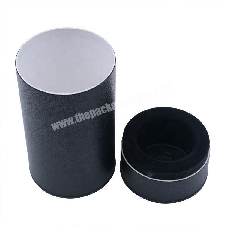 Wholesale Factory Direct Supply Custom Small Tube Packaging Elegant Gift White Black Color Round Paper Box With Lid