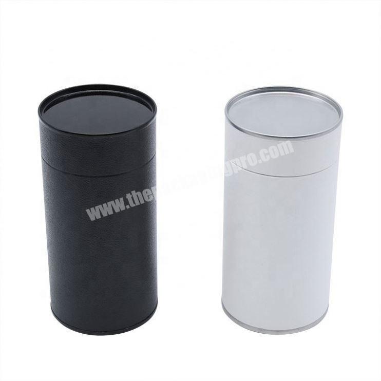Shop Factory Direct Supply Custom Small Tube Packaging Elegant Gift White Black Color Round Paper Box With Lid
