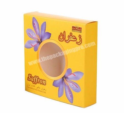 Factory Made High Quality Printed Window Paper Packaging Boxes With PVC Or PET