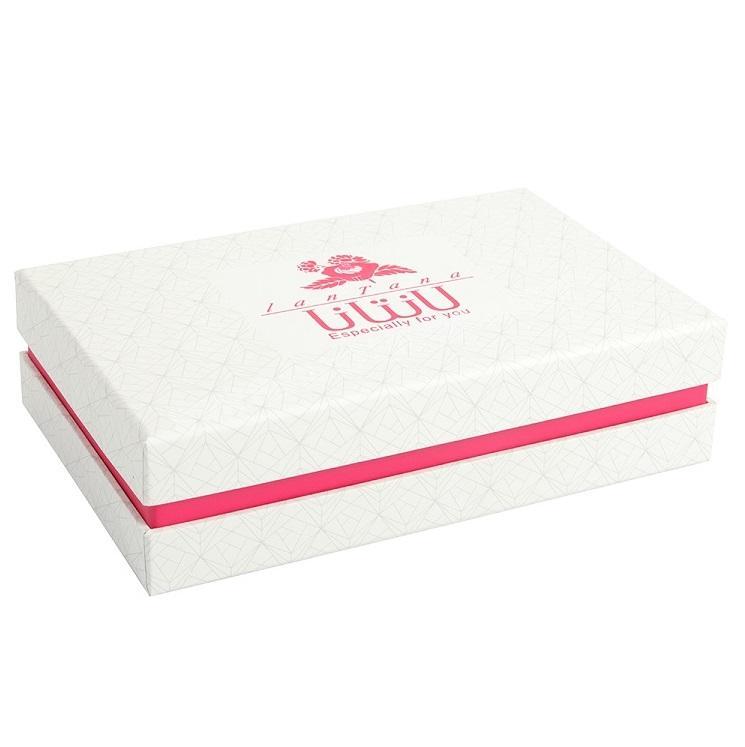 Factory Price Custom White And Pink Silk Empty Bonbon Strawberry Chocolate Packing Box