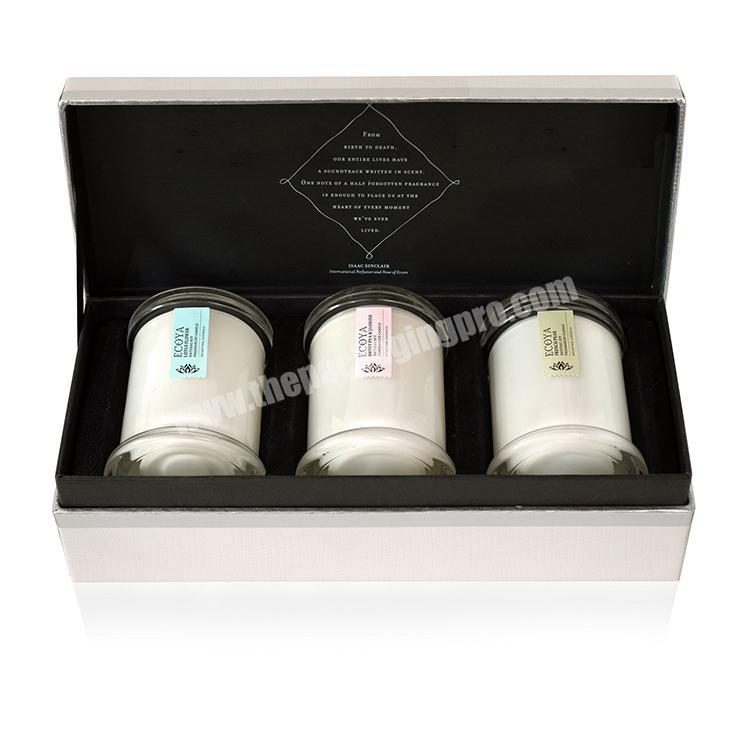 Factory Supply custom rigid  candle box packaging
