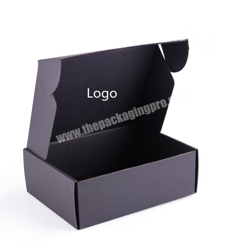 Factory cheap price black wig fold shipping boxes collapsible custom logo wig box packaging