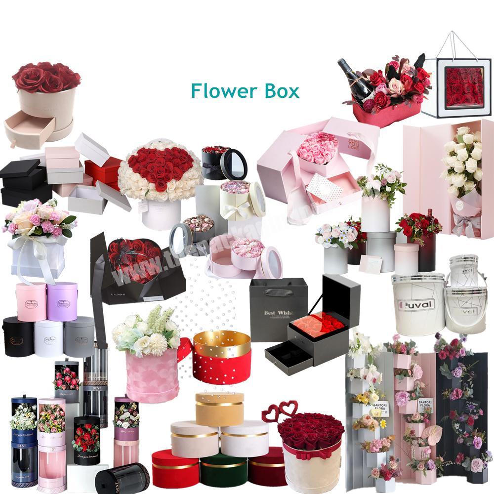 Factory custom paper flower gift box wholesales customized mailer garment packaging boxes paper box