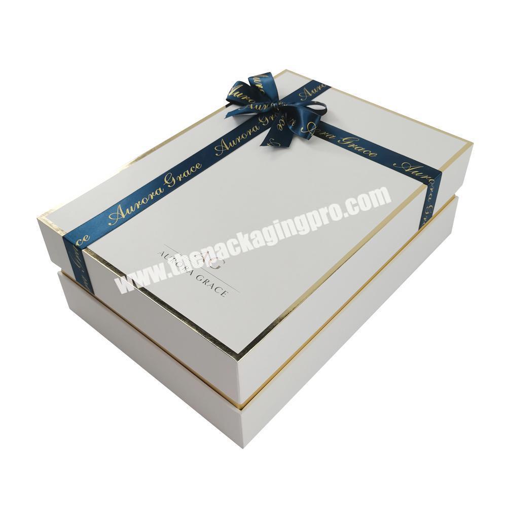 Rectangle Luxury Personalized Clothing Packaging Gift Box With Custom Logo