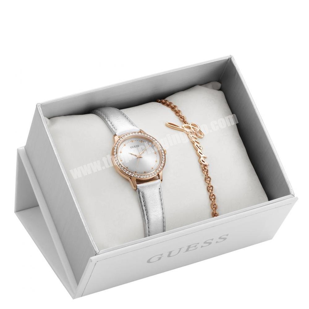Fashion luxury design cardboard paper gift pocket watch winder case box packaging caja para relojes jewelry watch packaging box