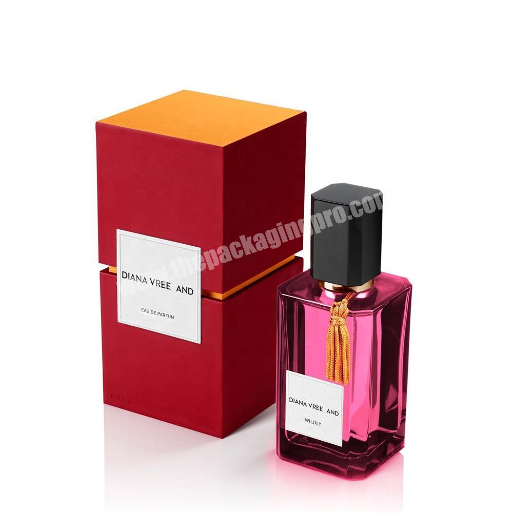 Fashion luxury empty perfume sample essential oil bottle paper box packaging luxury perfume boxes design making gift box