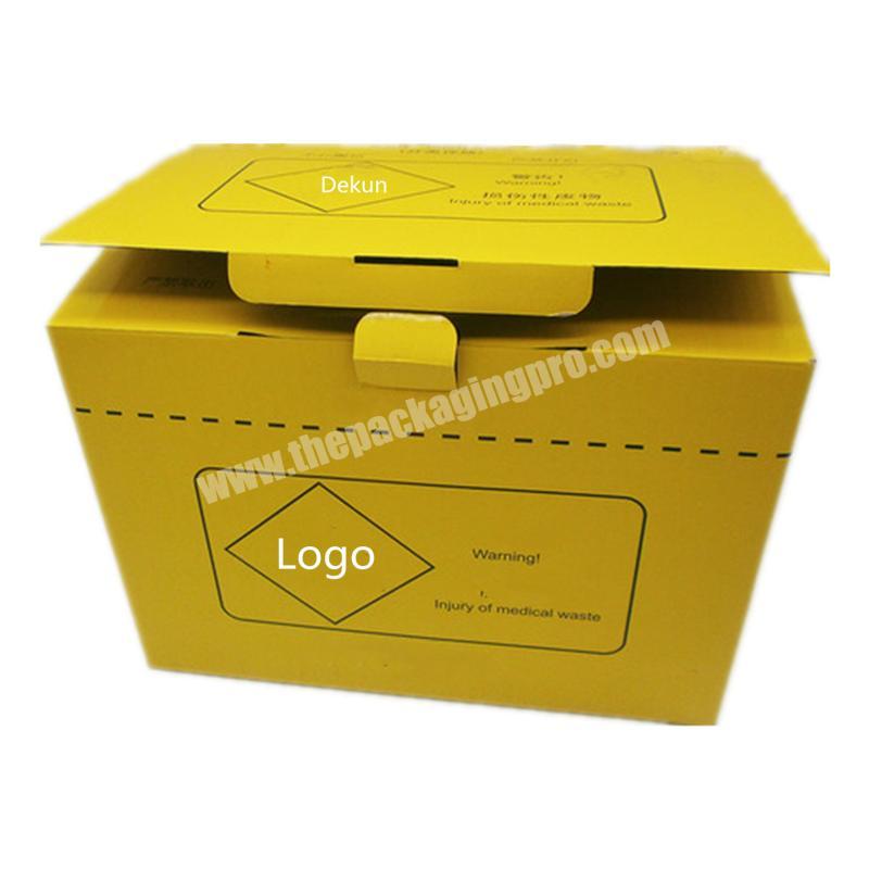 Folding paper box corrugated cardboard container custom color tool box for collection sharp tools