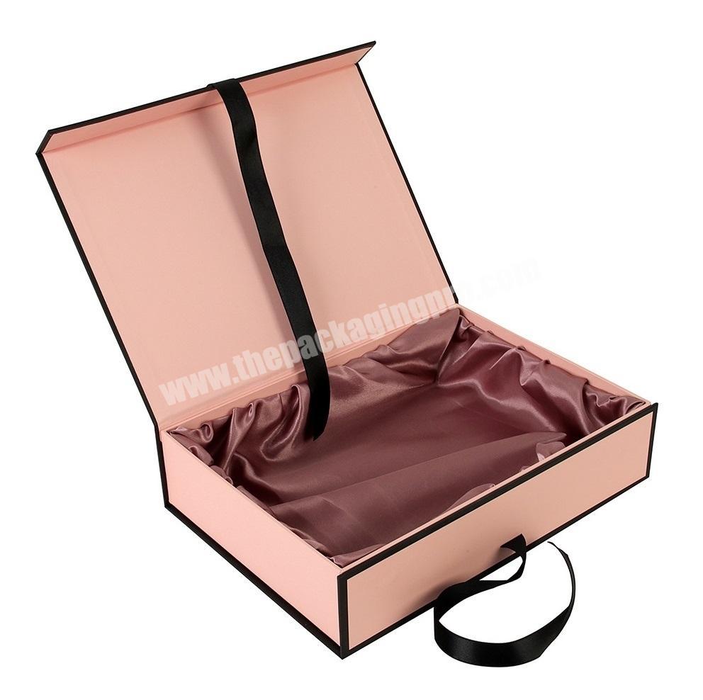 Good Quality Hair Velvet Insert Ribbon Bags Satin Jewelry White Packaging Jewelry Gift Boxes